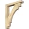 Ekena Millwork Merced Block Rough Sawn Bracket w/ Offset Brace, Douglas Fir, 4"W x 20"D x 24"H BKT0402X20X24MRC05RDF - alternate 1